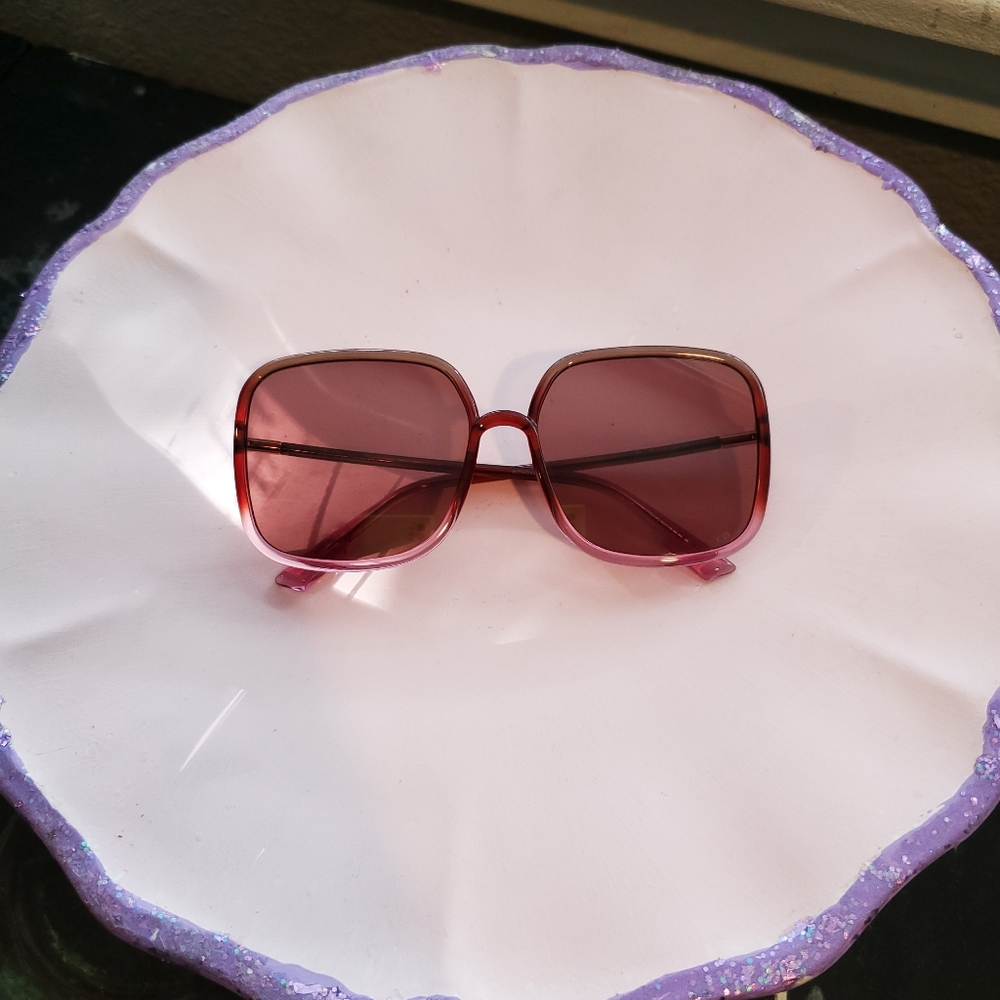 Stylish Pink Square Sunglasses